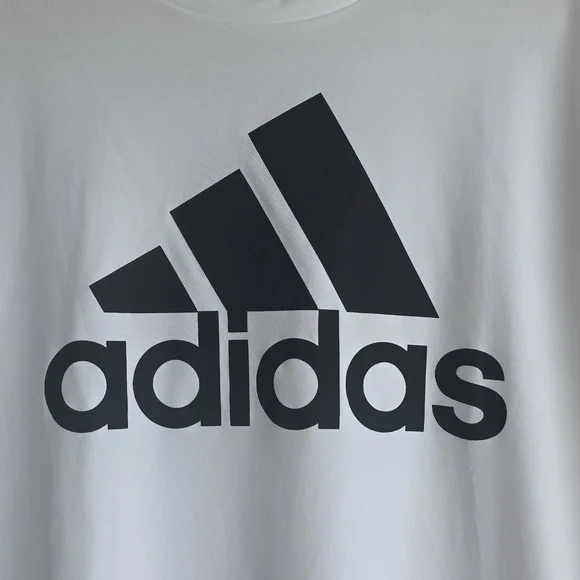 NWT Adidas Boys Performance Logo Tee White Size L (14/16) - Picture 3 of 9